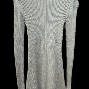 Copper Key Gray Ribbed Dress